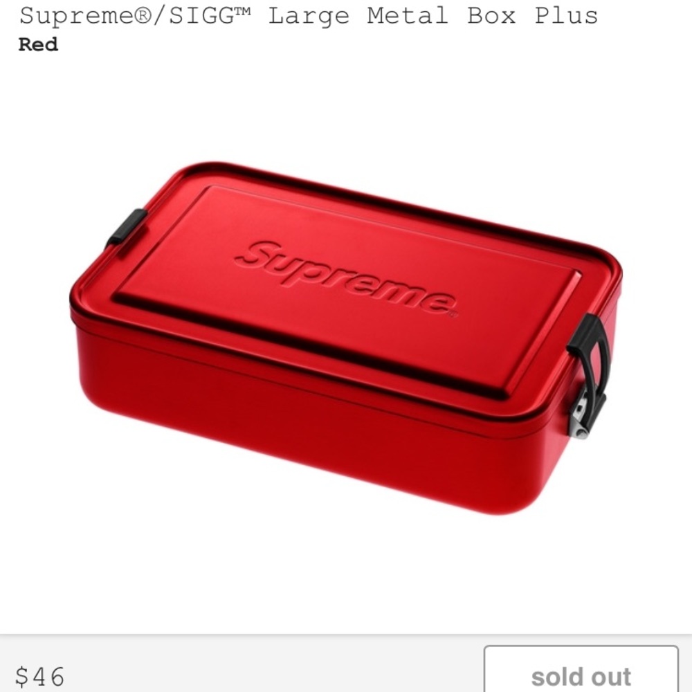 Supreme Large Metal Box Plus SS18